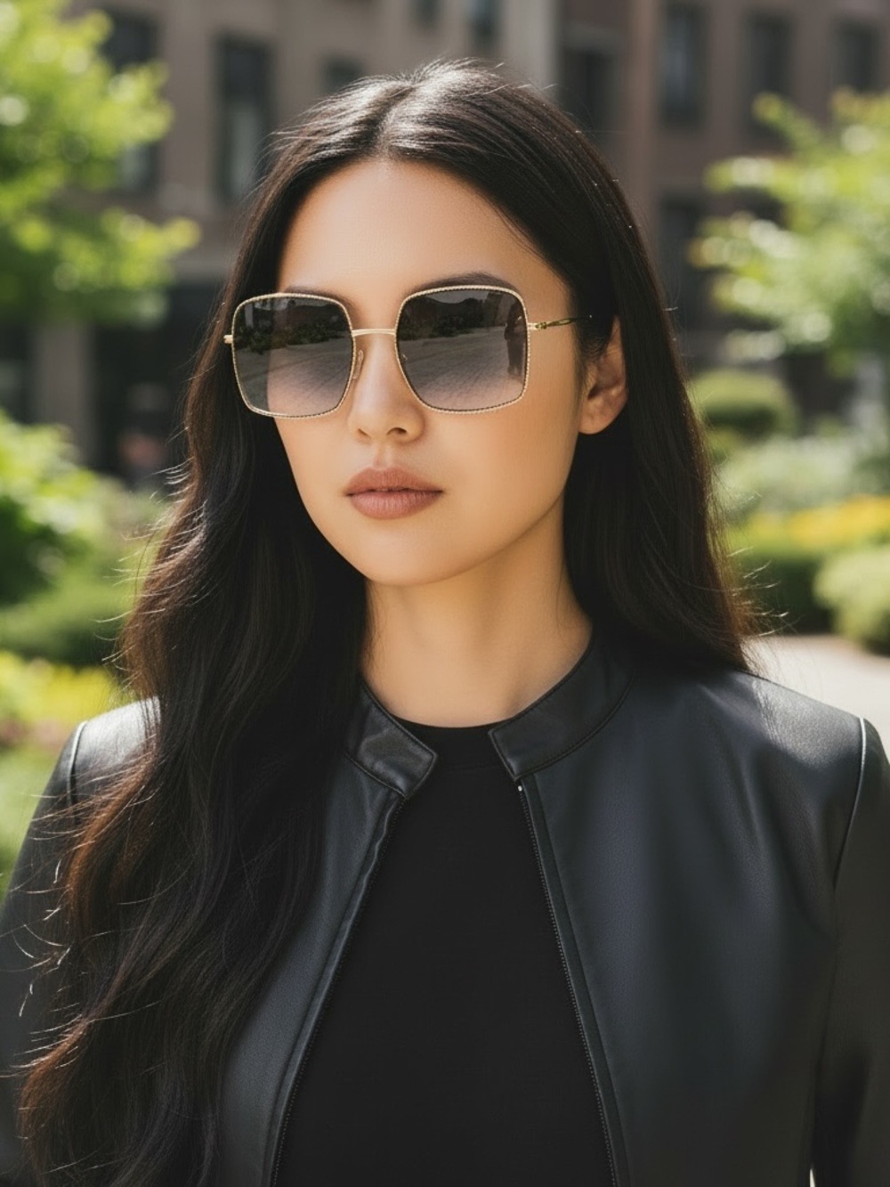 BNWT Miu Miu Oversized Gold Frame Sunglasses with Case